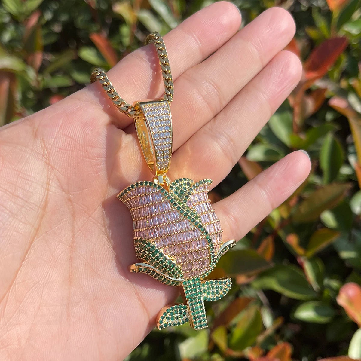 Bling "Rose" Pendant III