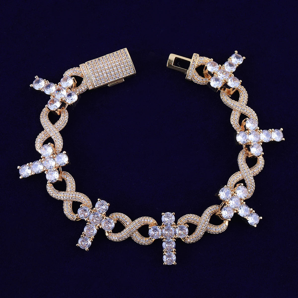 Bling "Infinity Cross" Bracelet II
