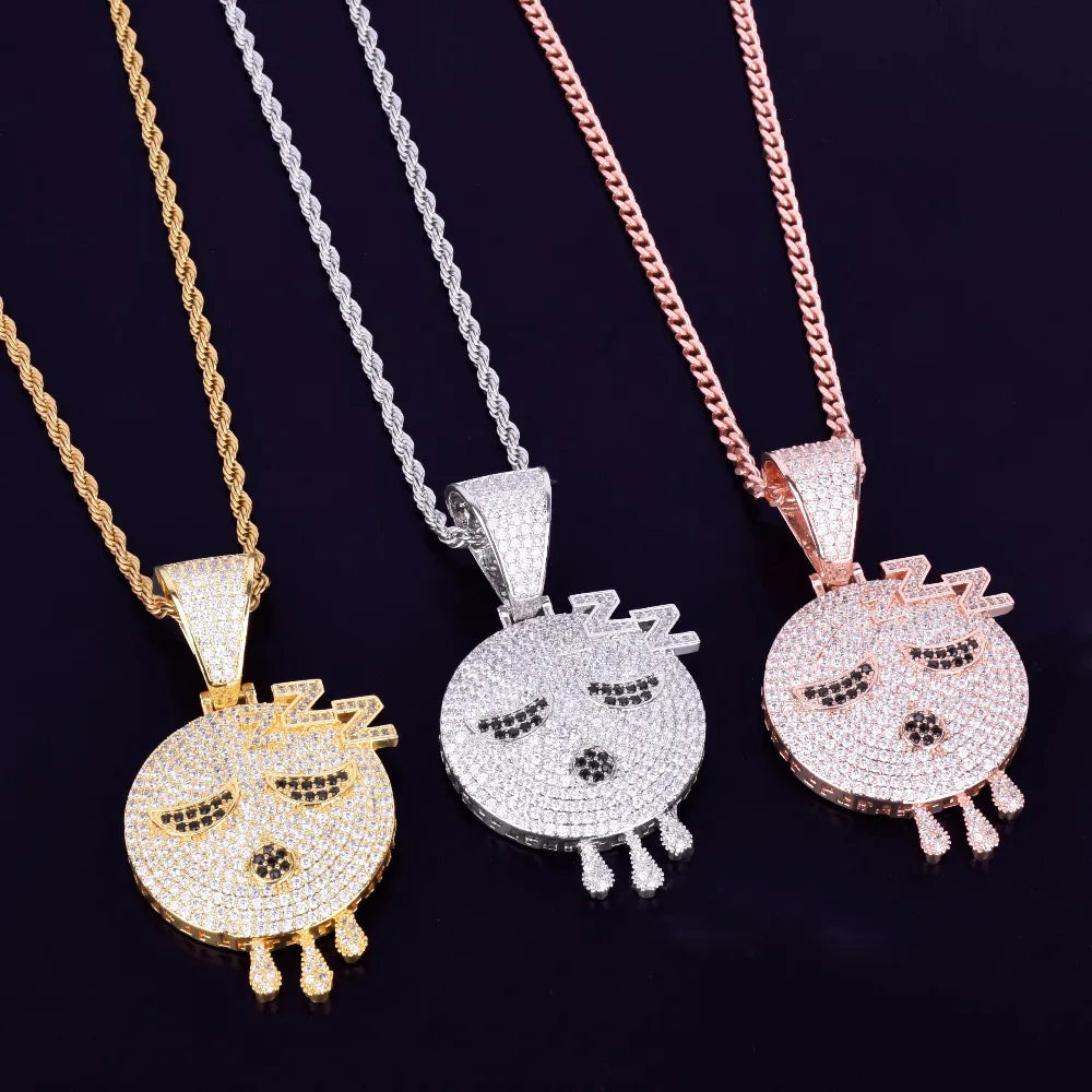 Bling "Zzz Emoji" Pendant