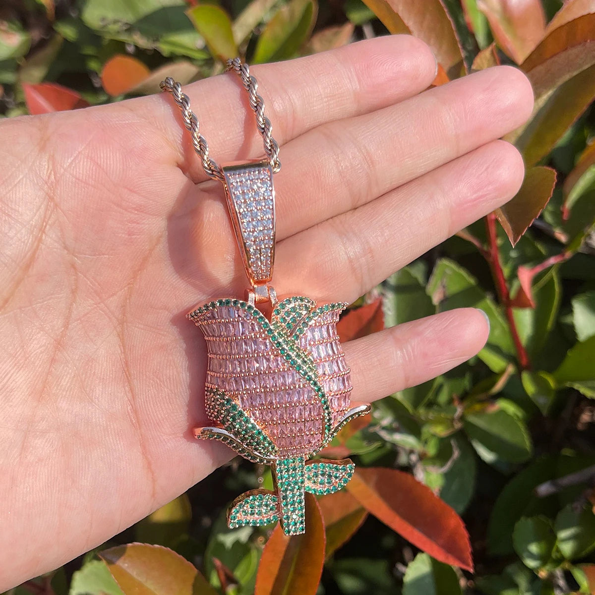 Bling "Rose" Pendant III