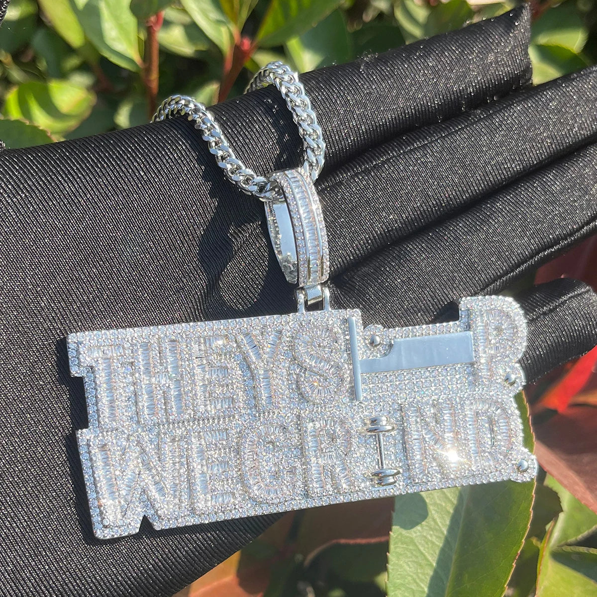 Bling "They Sleep We Grind" Pendant
