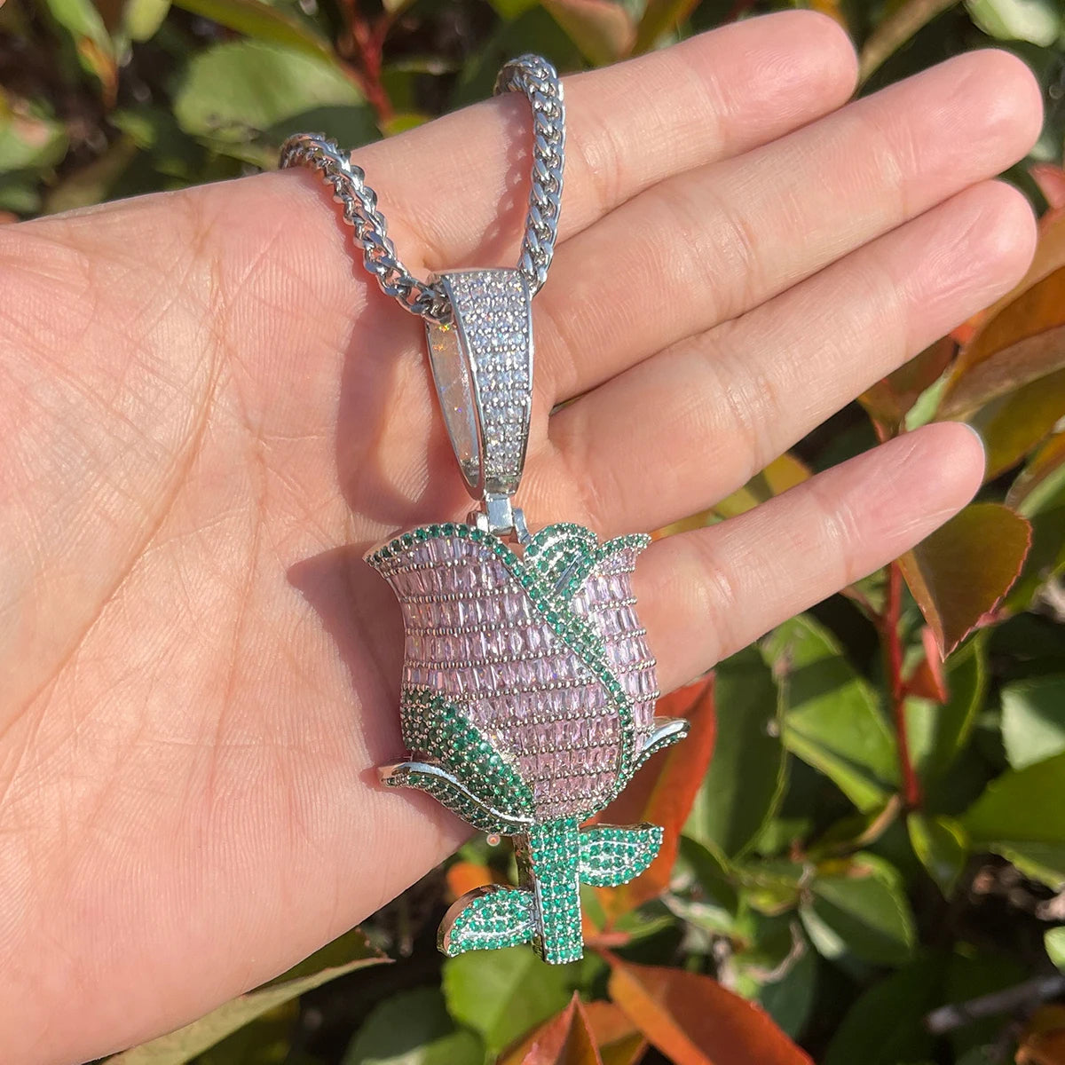 Bling "Rose" Pendant III