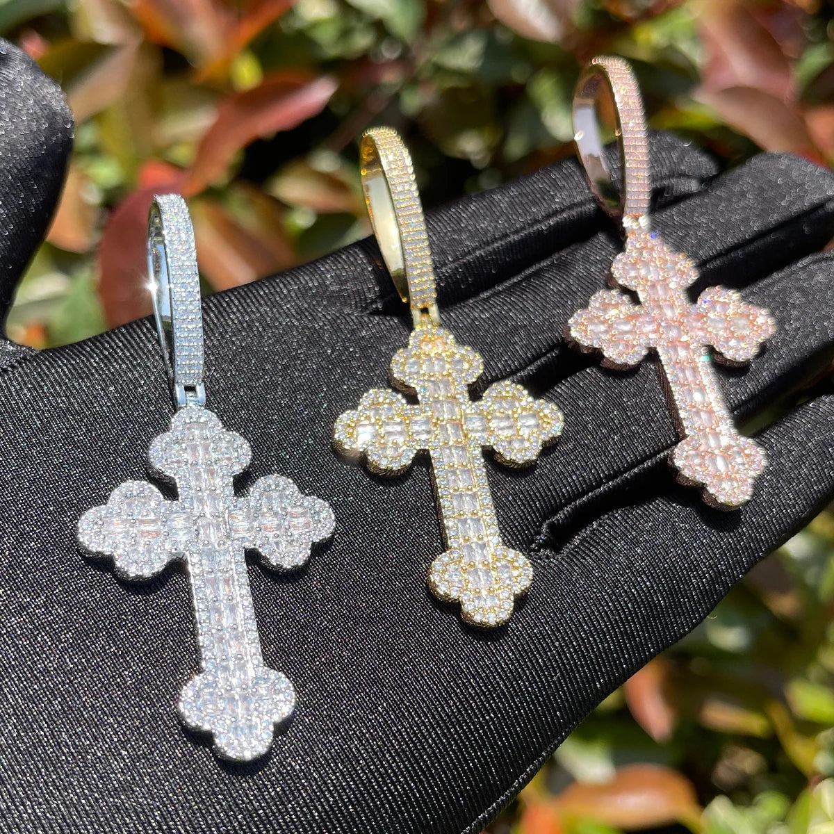 Bling "Cross" Pendant XII