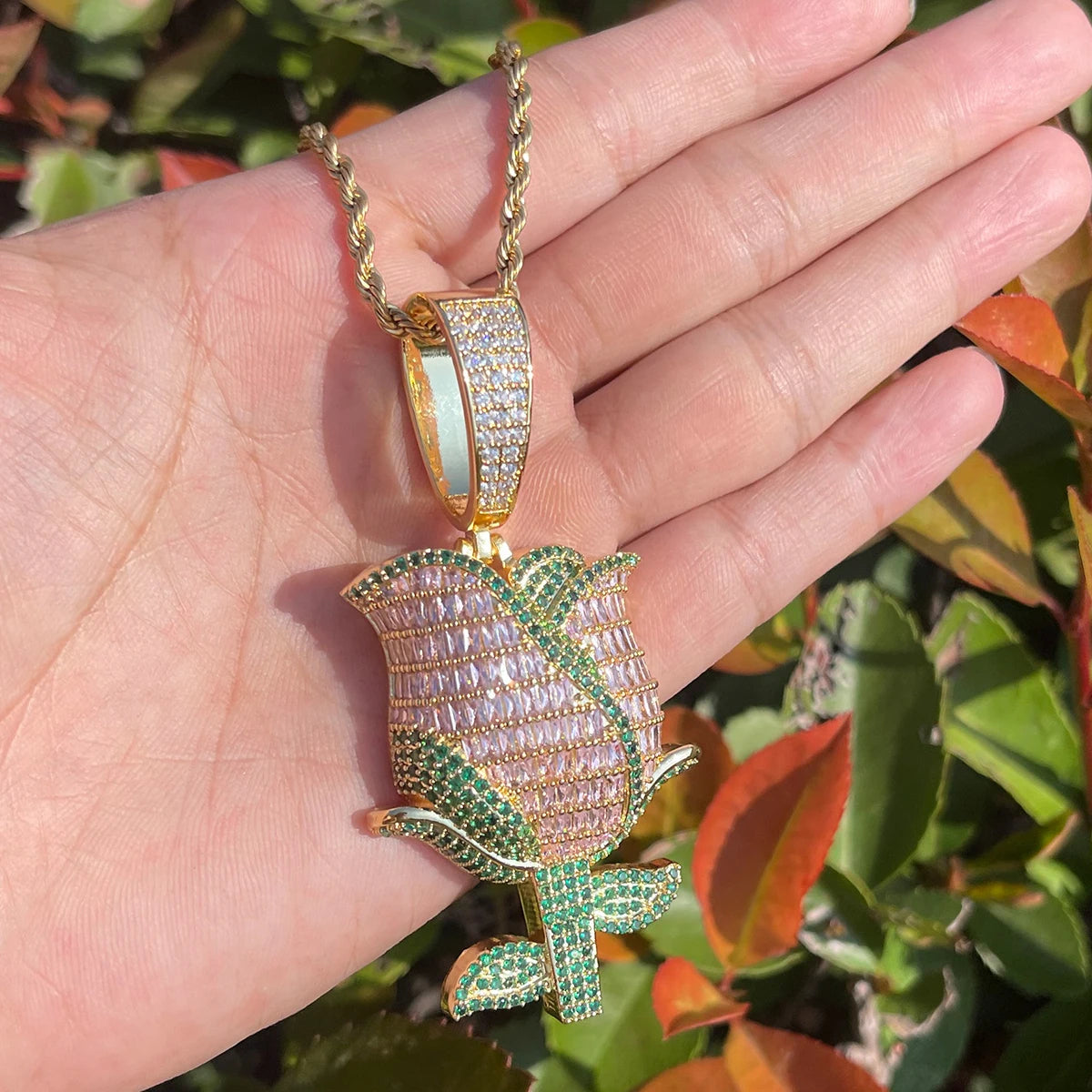 Bling "Rose" Pendant III