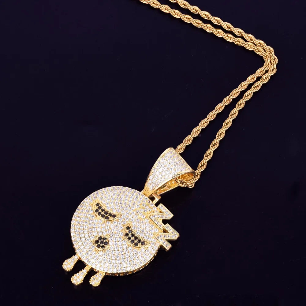 Bling "Zzz Emoji" Pendant