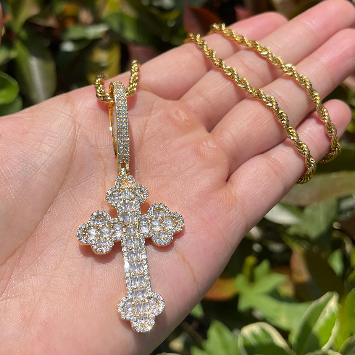 Bling "Cross" Pendant XII