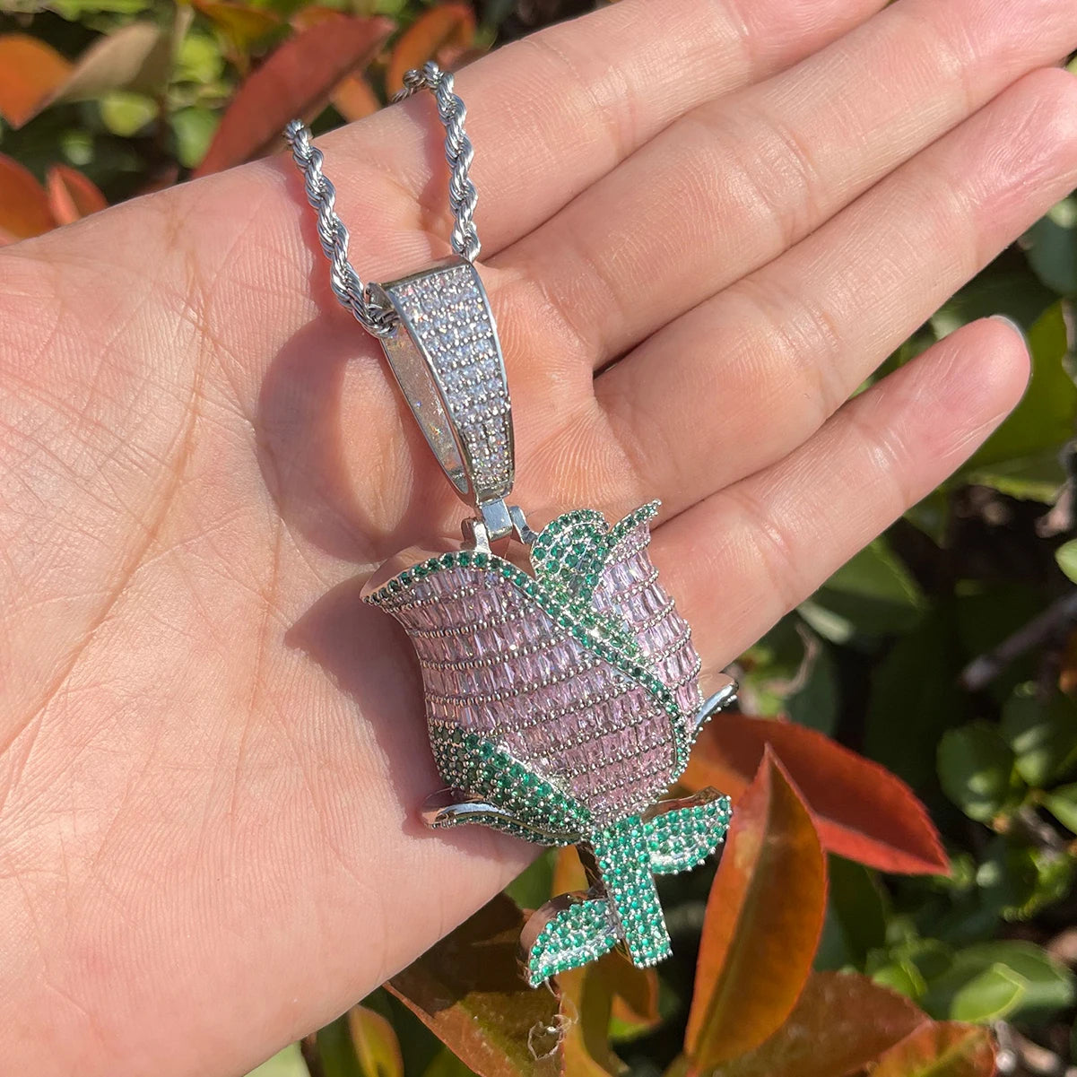 Bling "Rose" Pendant III