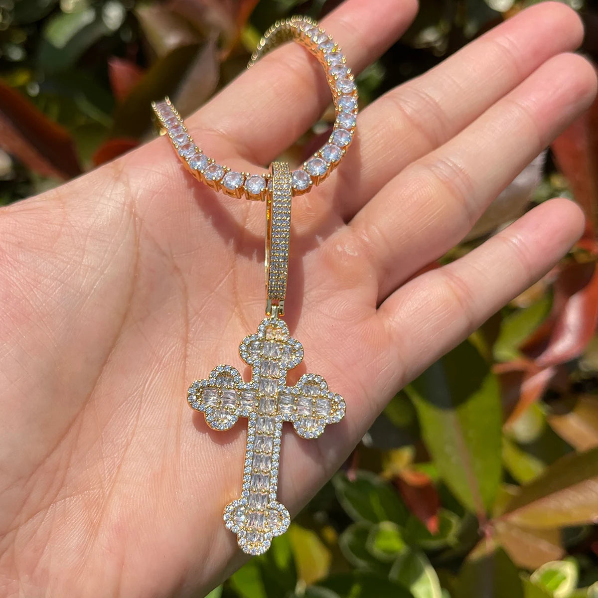 Bling "Cross" Pendant XII