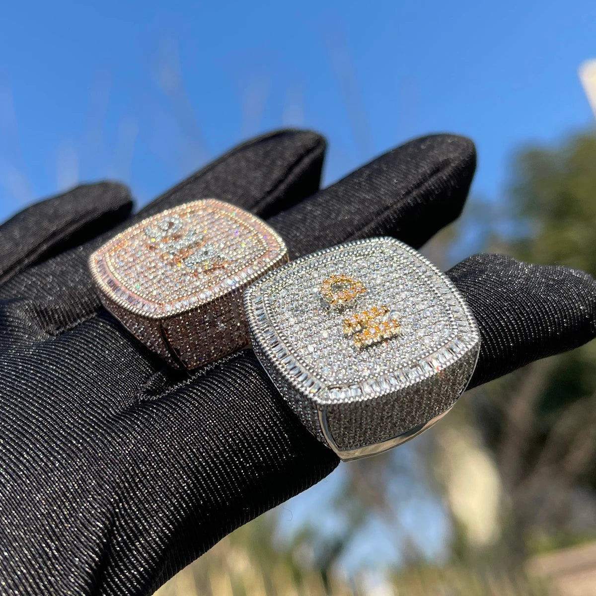 Bling Custom Letters Ring