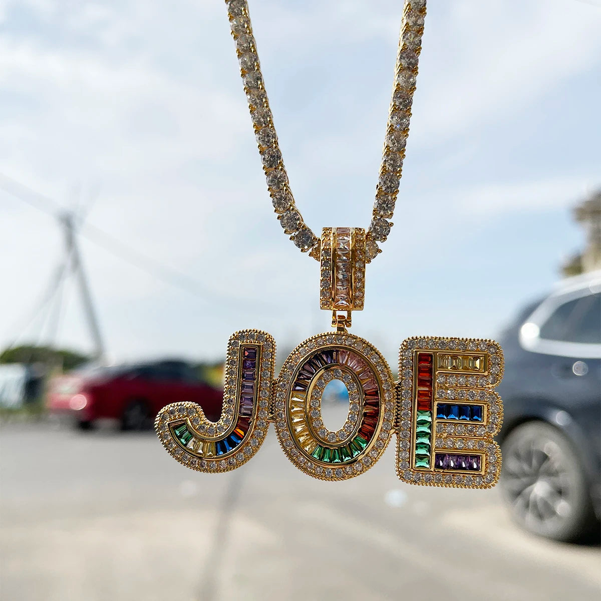 Bling "Gemstones" Custom Pendant