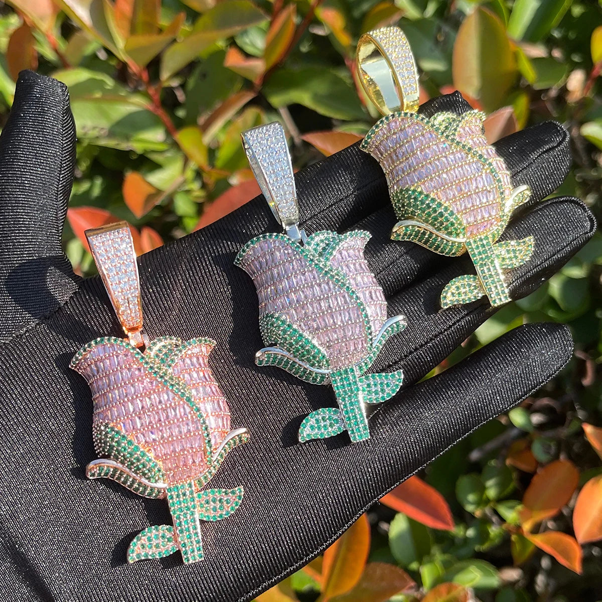 Bling "Rose" Pendant III
