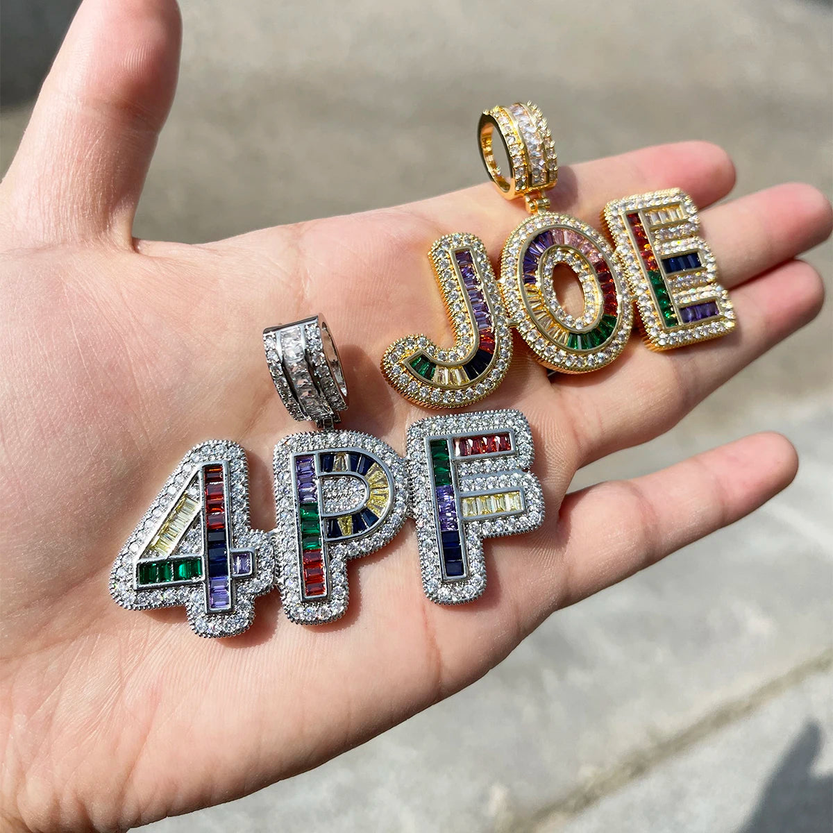Bling "Gemstones" Custom Pendant