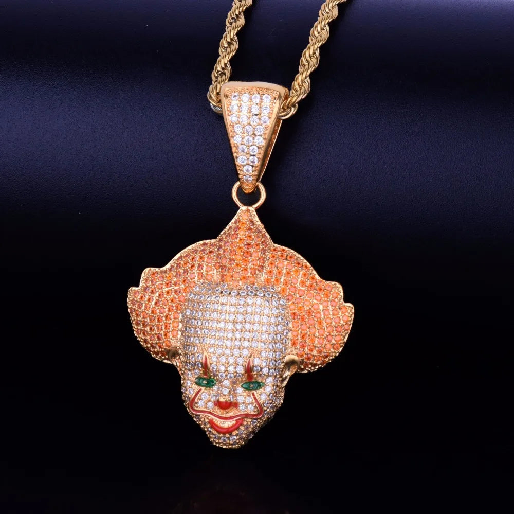 Bling "Joker Emoji" Pendant