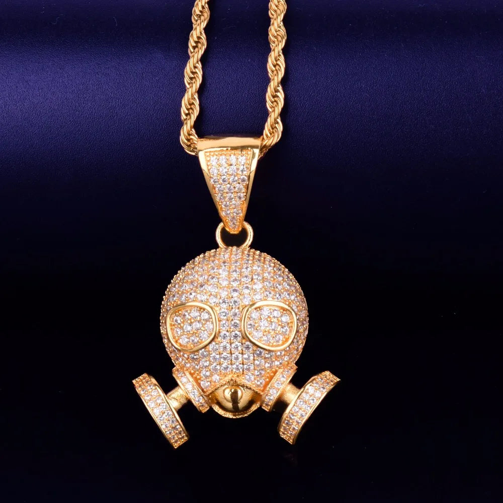 Bling "Gas Mask" Pendant