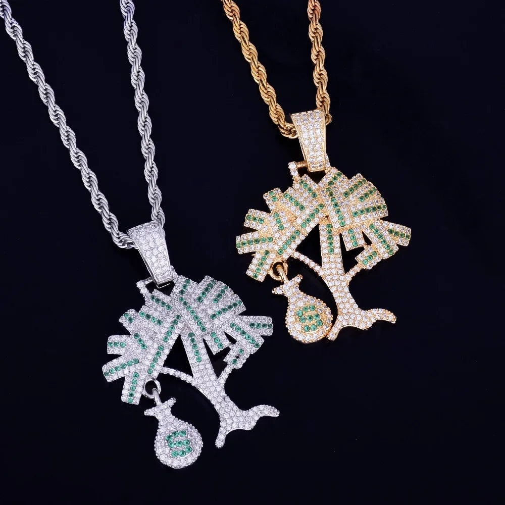 Bling "Money Tree" Pendant