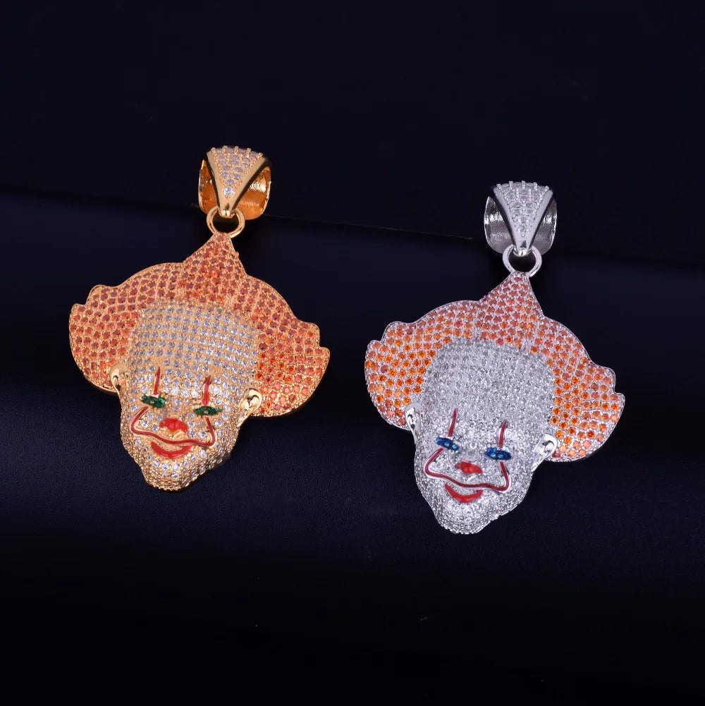 Bling "Joker Emoji" Pendant
