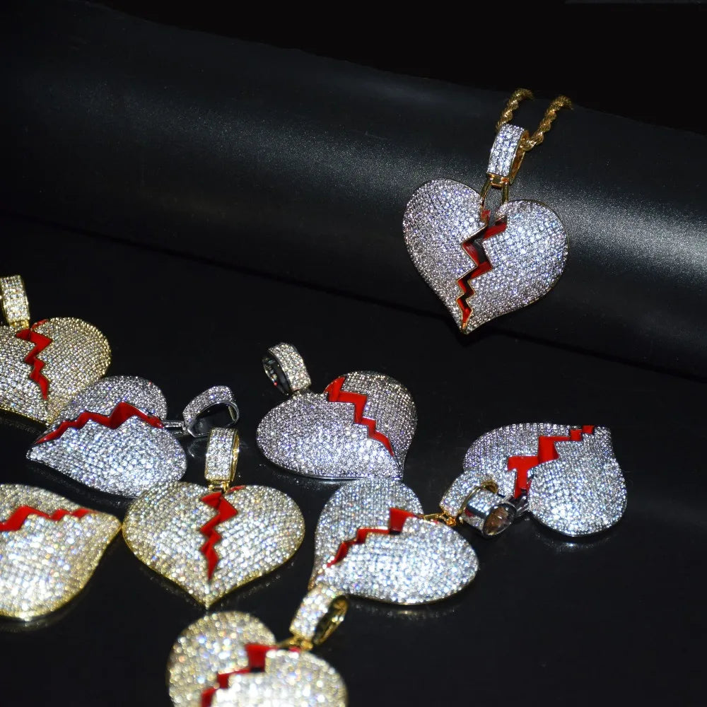 Bling "Broken Heart" Pendant II