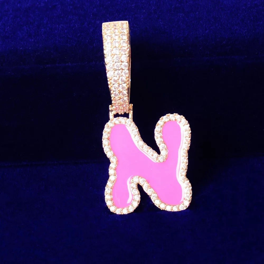 Bling "Pink Cloud" Custom Pendant