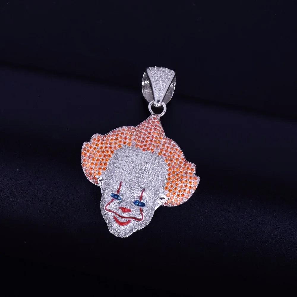 Bling "Joker Emoji" Pendant