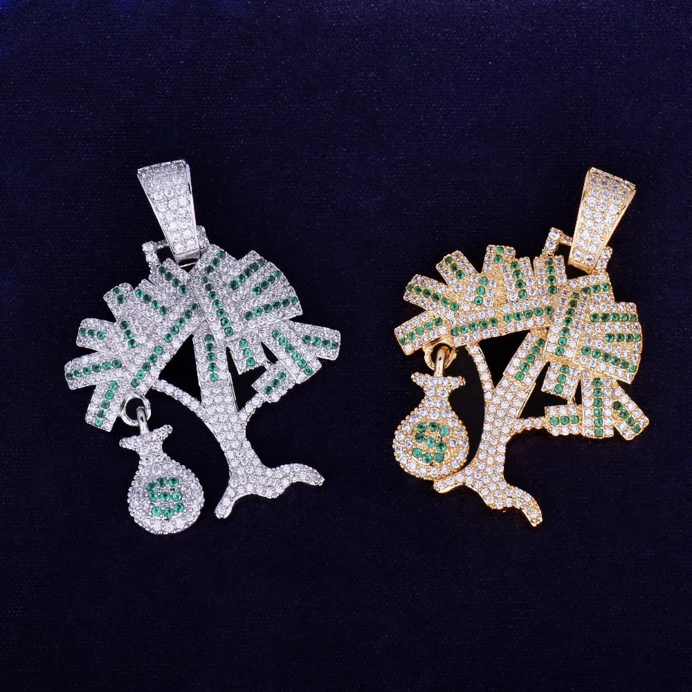 Bling "Money Tree" Pendant