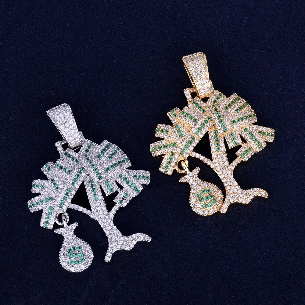 Bling "Money Tree" Pendant
