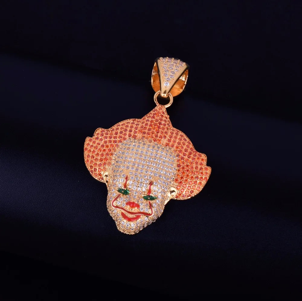 Bling "Joker Emoji" Pendant