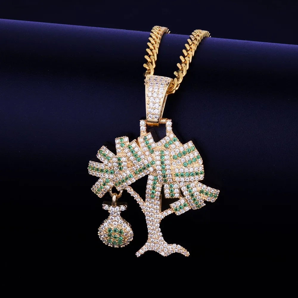 Bling "Money Tree" Pendant