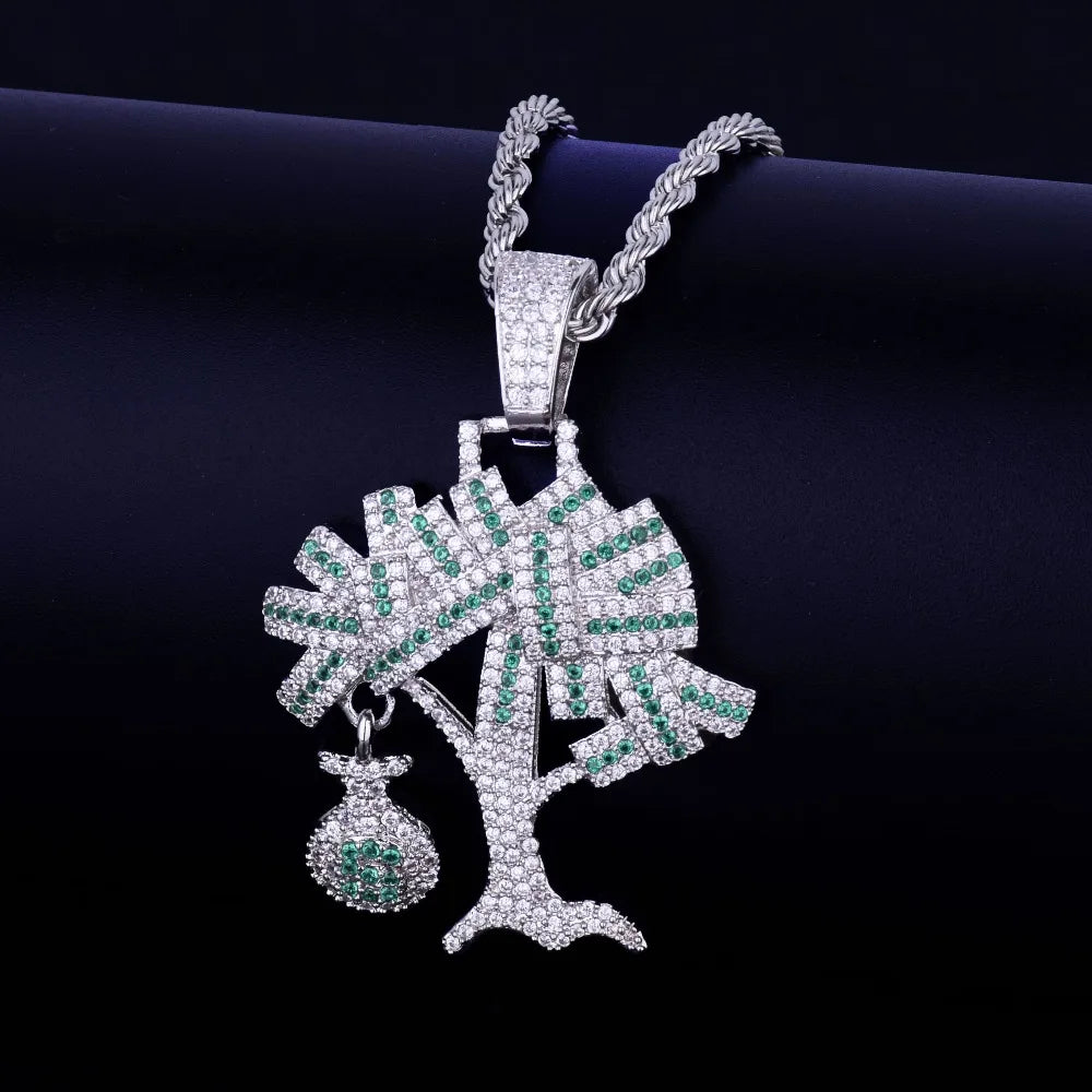 Bling "Money Tree" Pendant