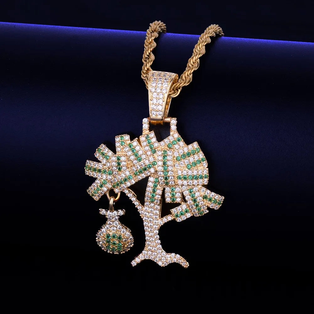 Bling "Money Tree" Pendant