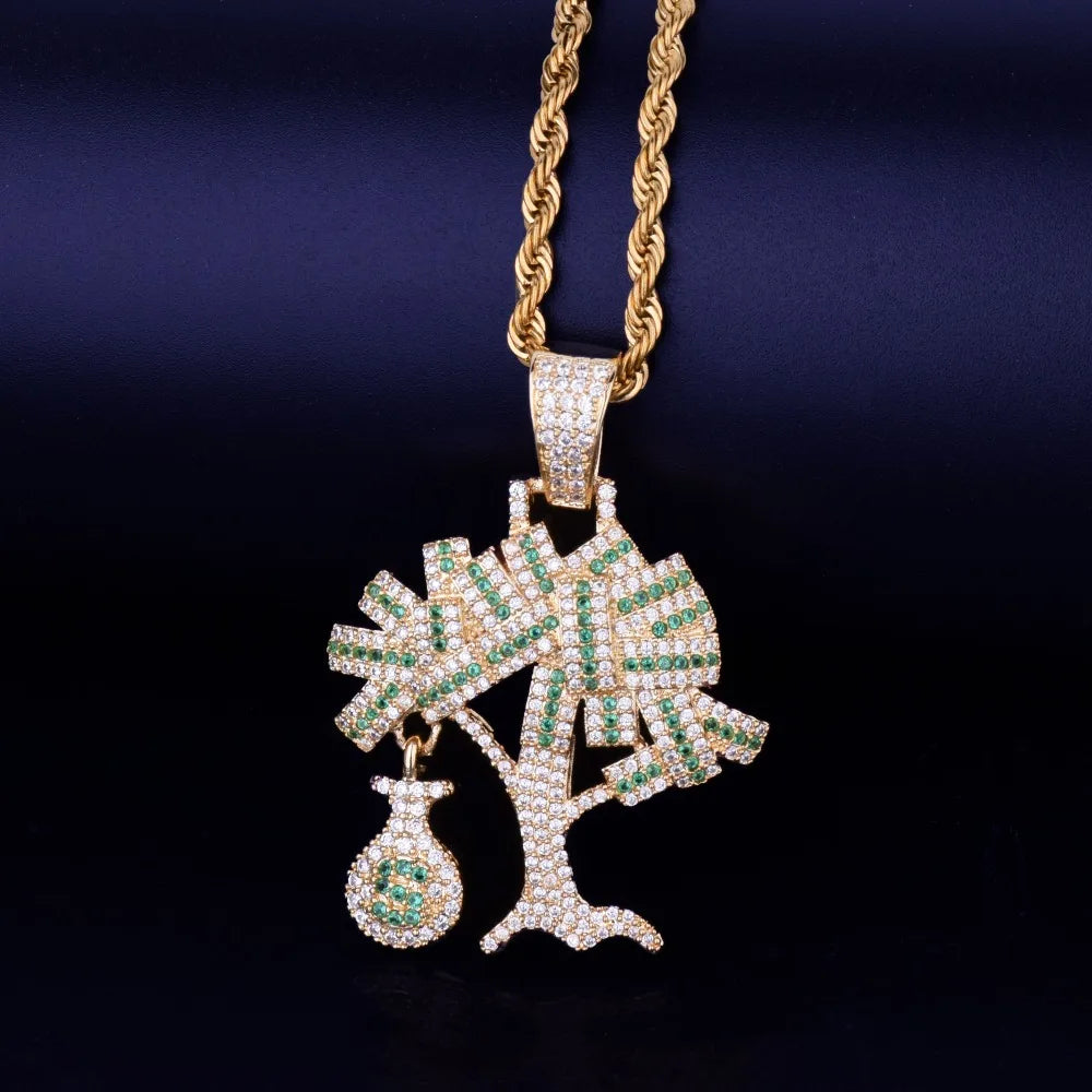 Bling "Money Tree" Pendant