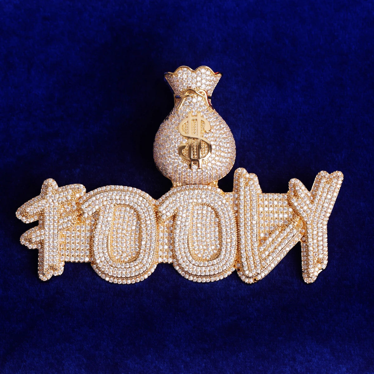 Bling "Money Bag" Custom Pendant V