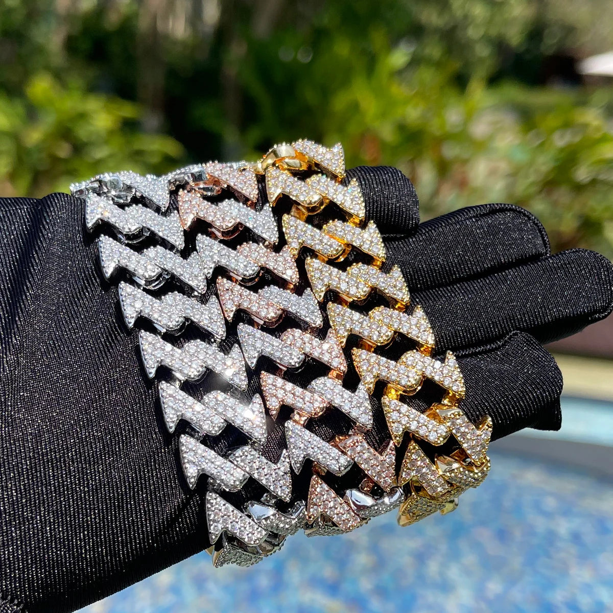 Bling "Lightning" Link Bracelet II