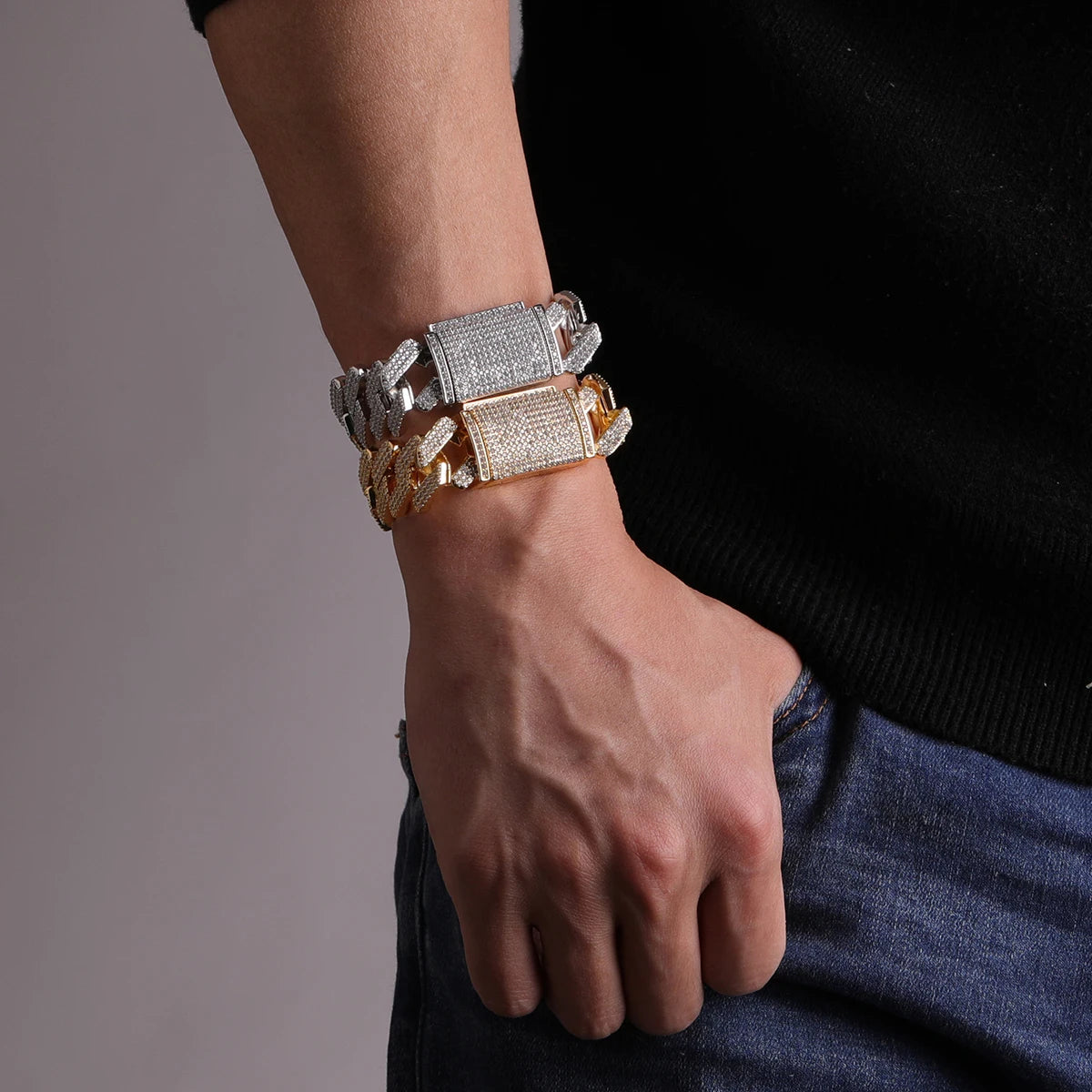 Bling "Cuban" Bracelet 22mm