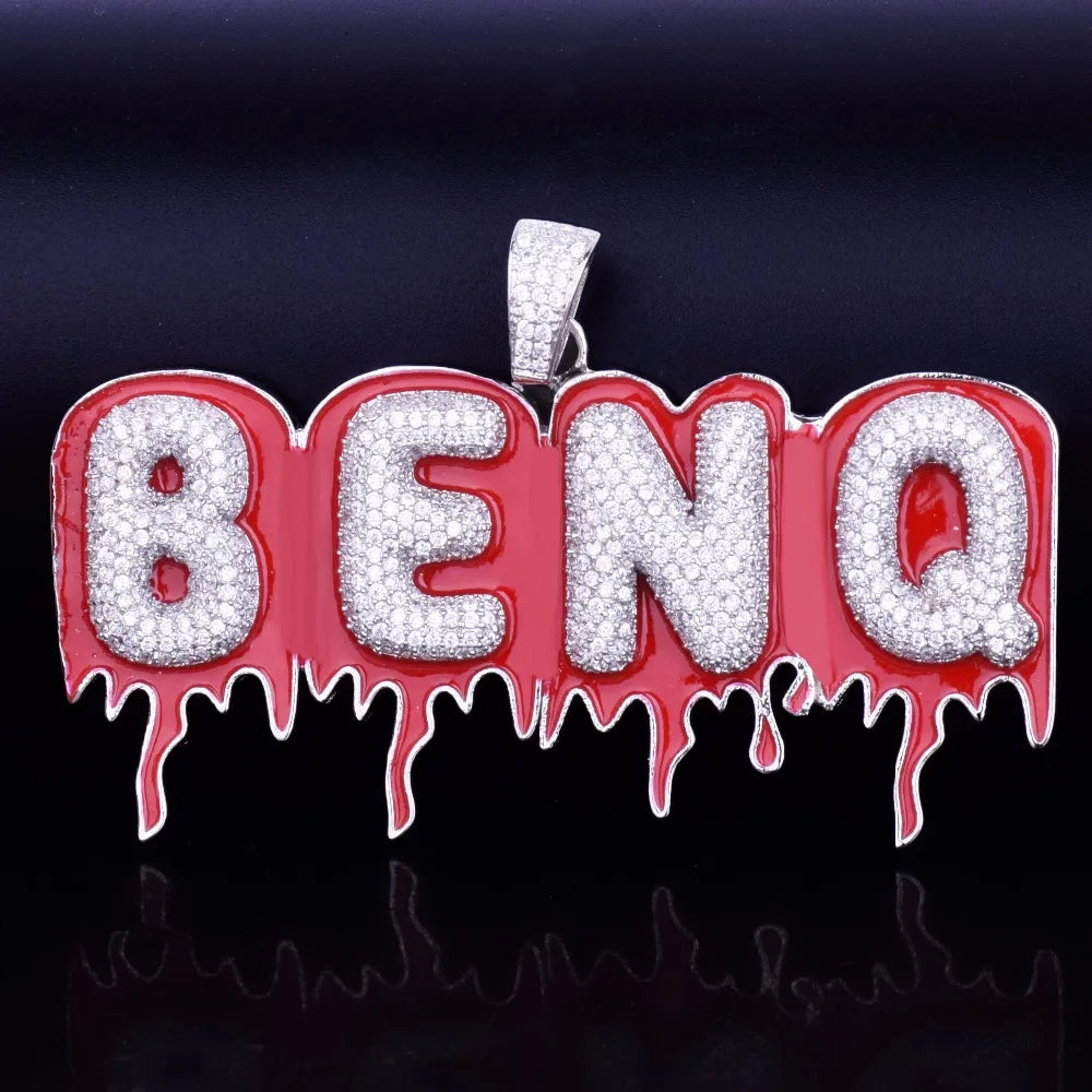 Bling "Flames" Custom Pendant