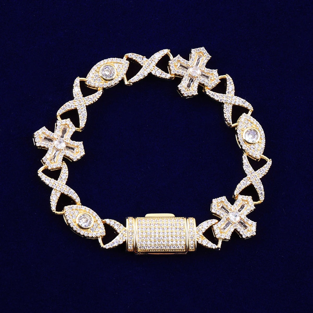Bling "3rd Eye" Infinity Link Bracelet II
