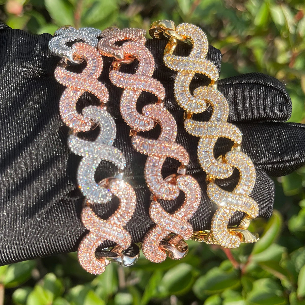 Bling Infinity Link Bracelet