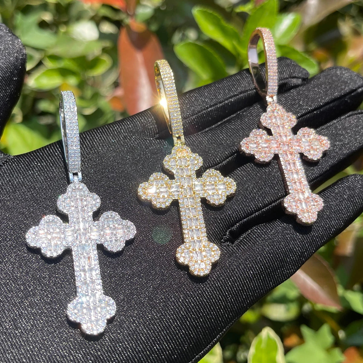 Bling "Cross" Pendant XII