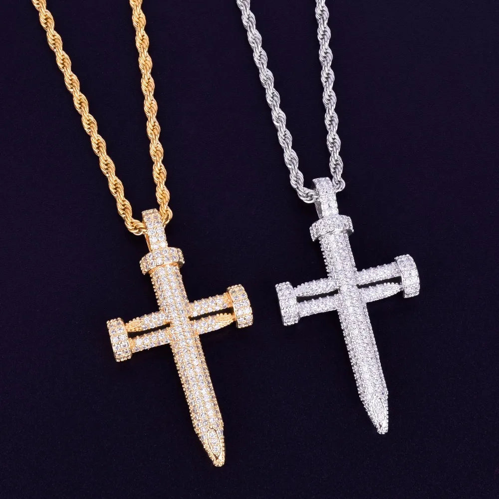 Bling "Cross" Pendant IX