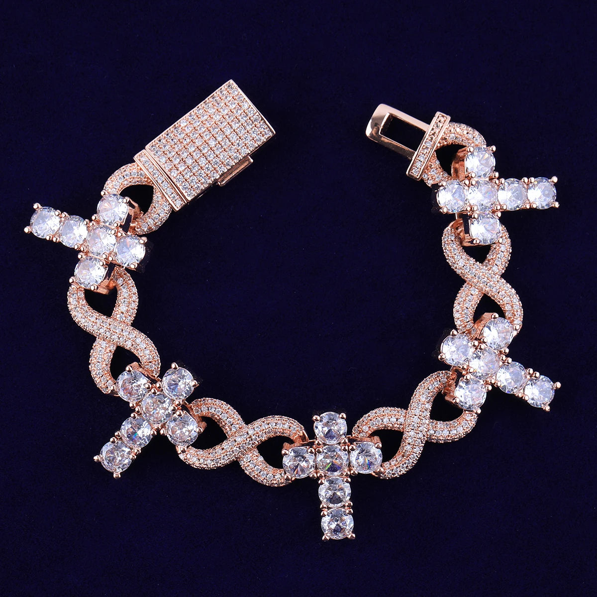 Bling "Infinity Cross" Bracelet II