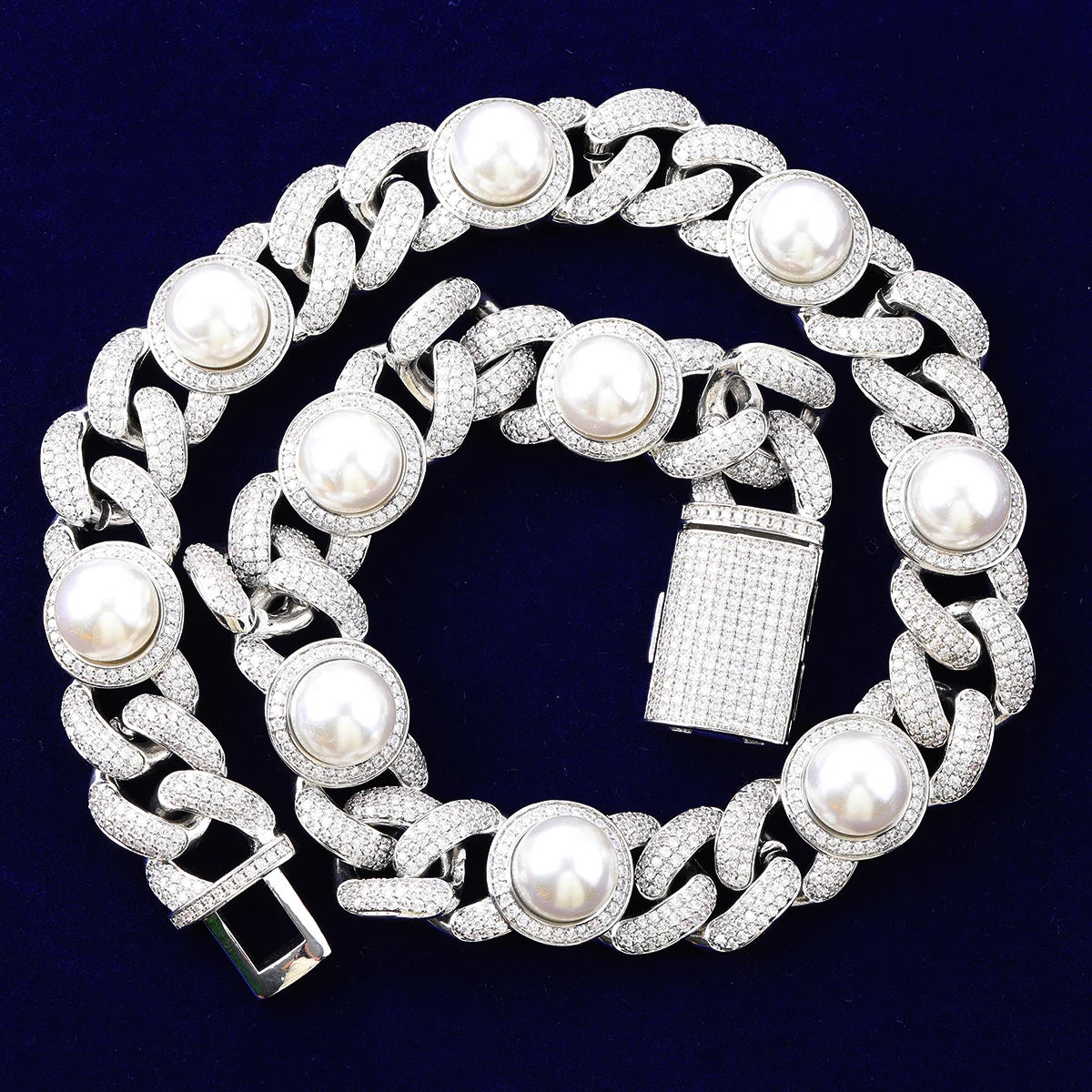 Bling "Pearl" Cuban Chain