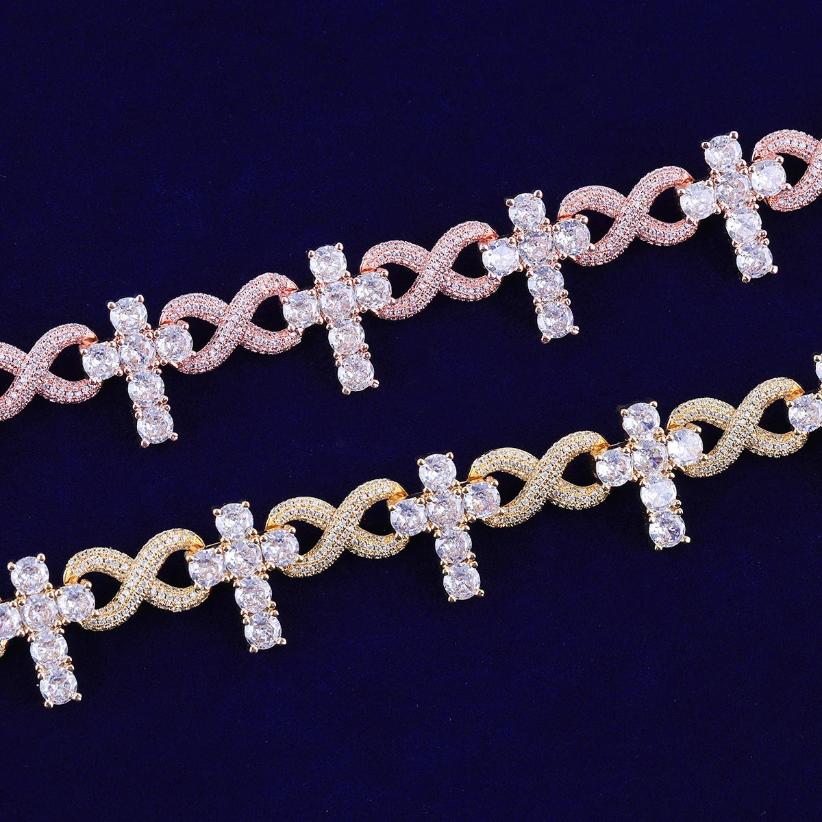 Bling "Infinity Cross" Bracelet II