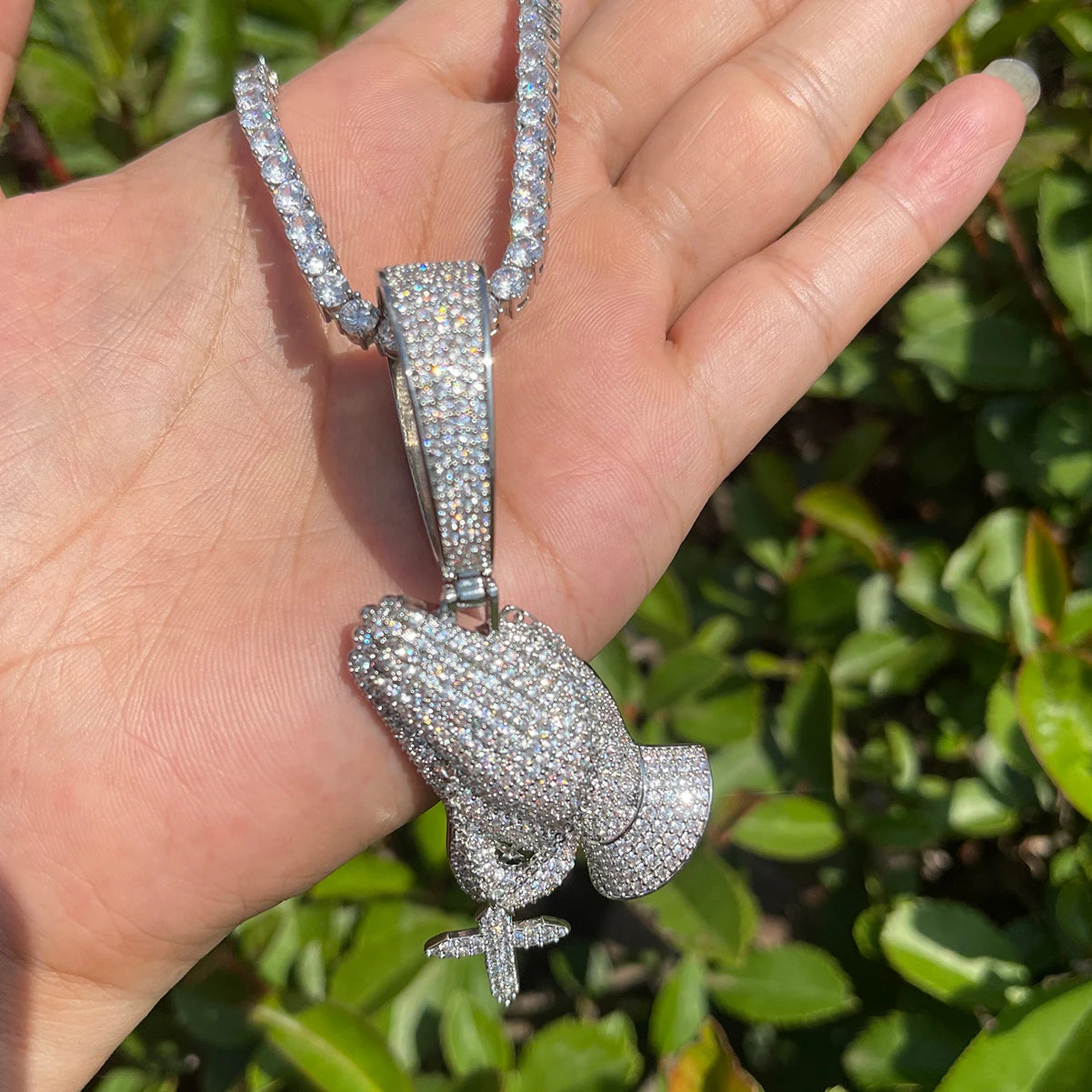 Bling "Prayer" Pendant