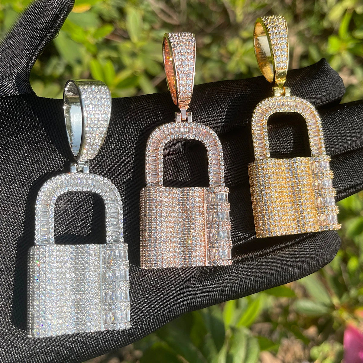 Bling "Lock" Pendant II