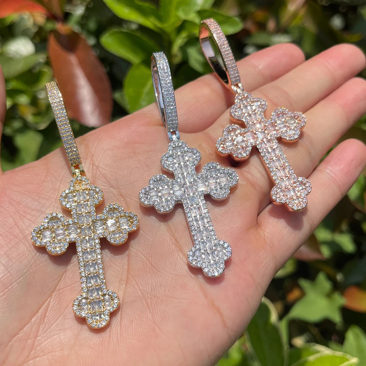 Bling "Cross" Pendant XII