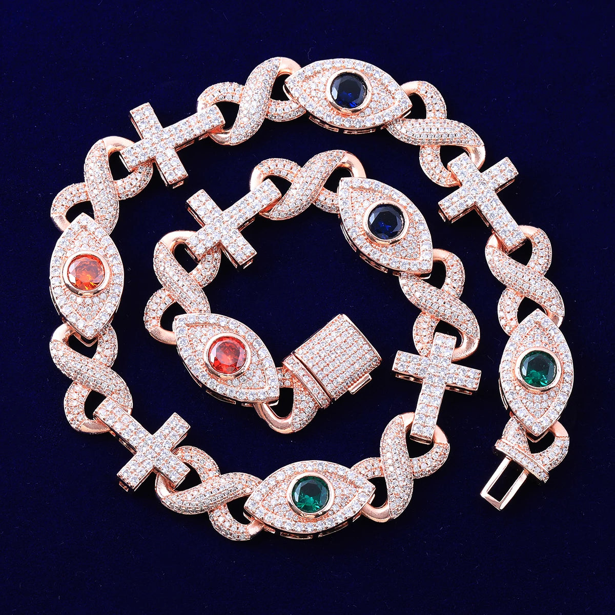 Bling "Trichrome" Infinity Chain