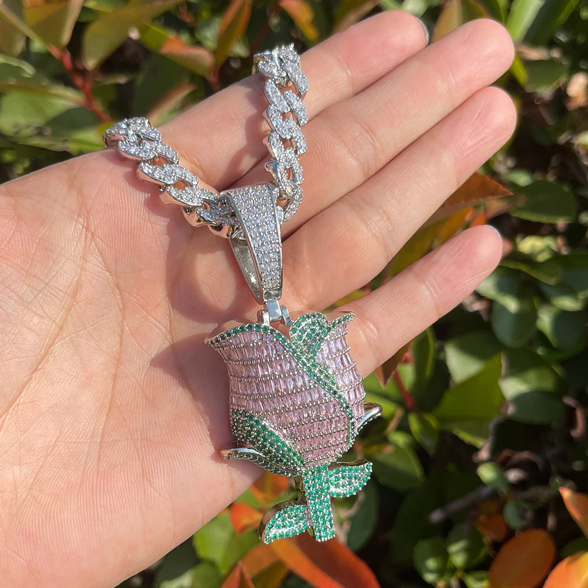 Bling "Rose" Pendant III