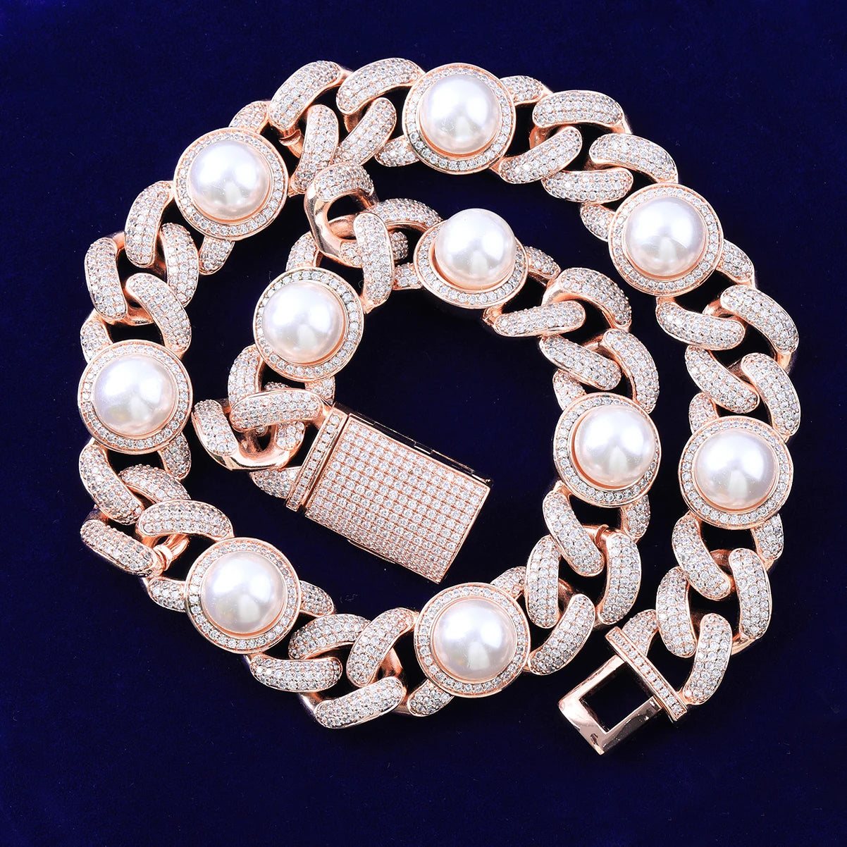 Bling "Pearl" Cuban Chain