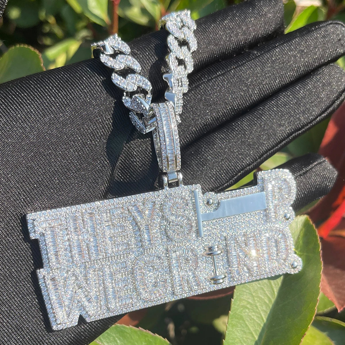 Bling "They Sleep We Grind" Pendant