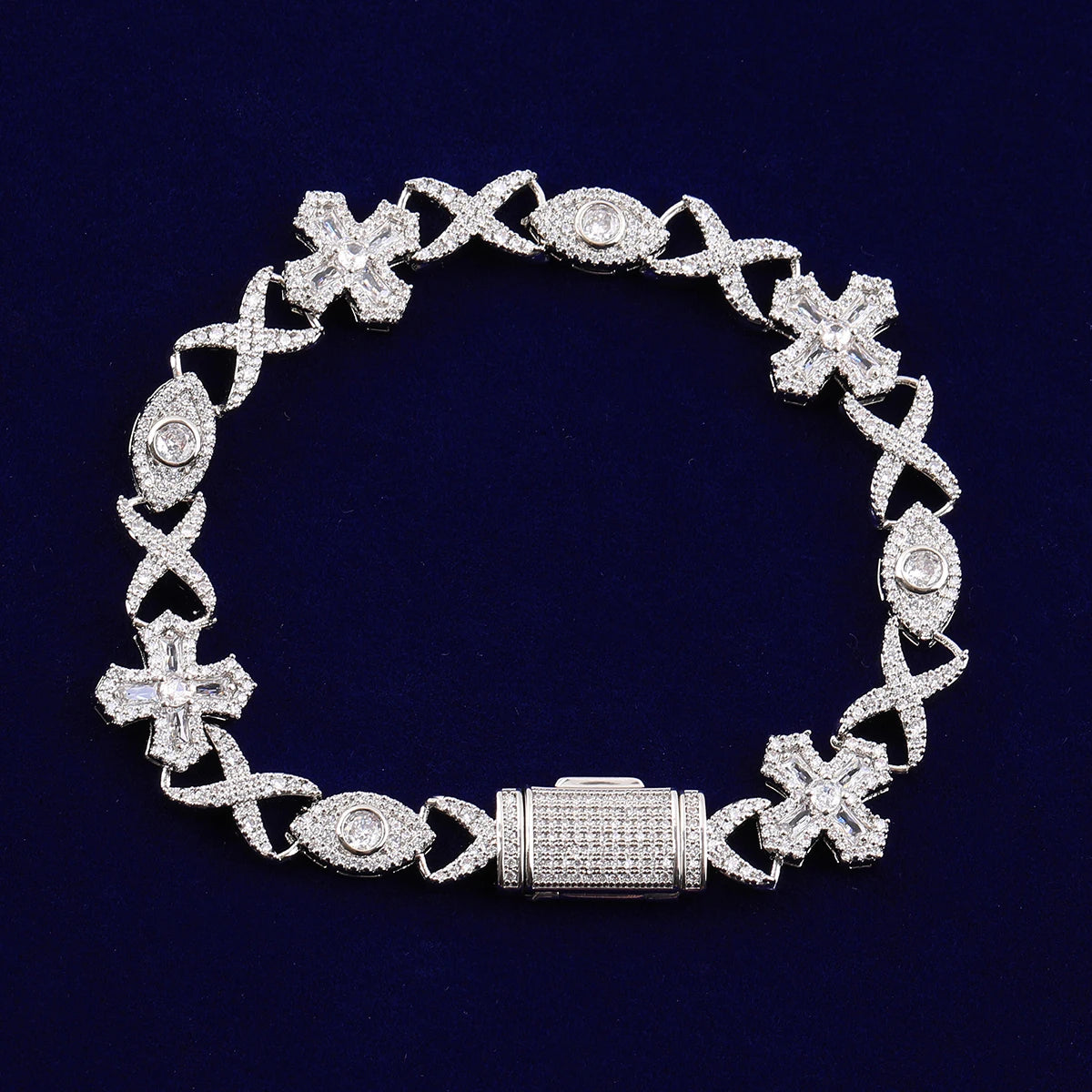Bling "3rd Eye" Infinity Link Bracelet II