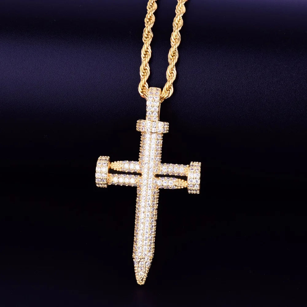 Bling "Cross" Pendant IX